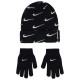 Nike Παιδικό σετ σκουφάκι & γάντια Swoosh Repeat Beanie Set Nike Παιδικό σετ σκουφάκι & γάντια Swoosh Repeat Beanie Set